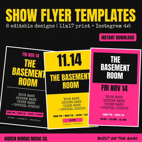 Show Flyer Templates product preview